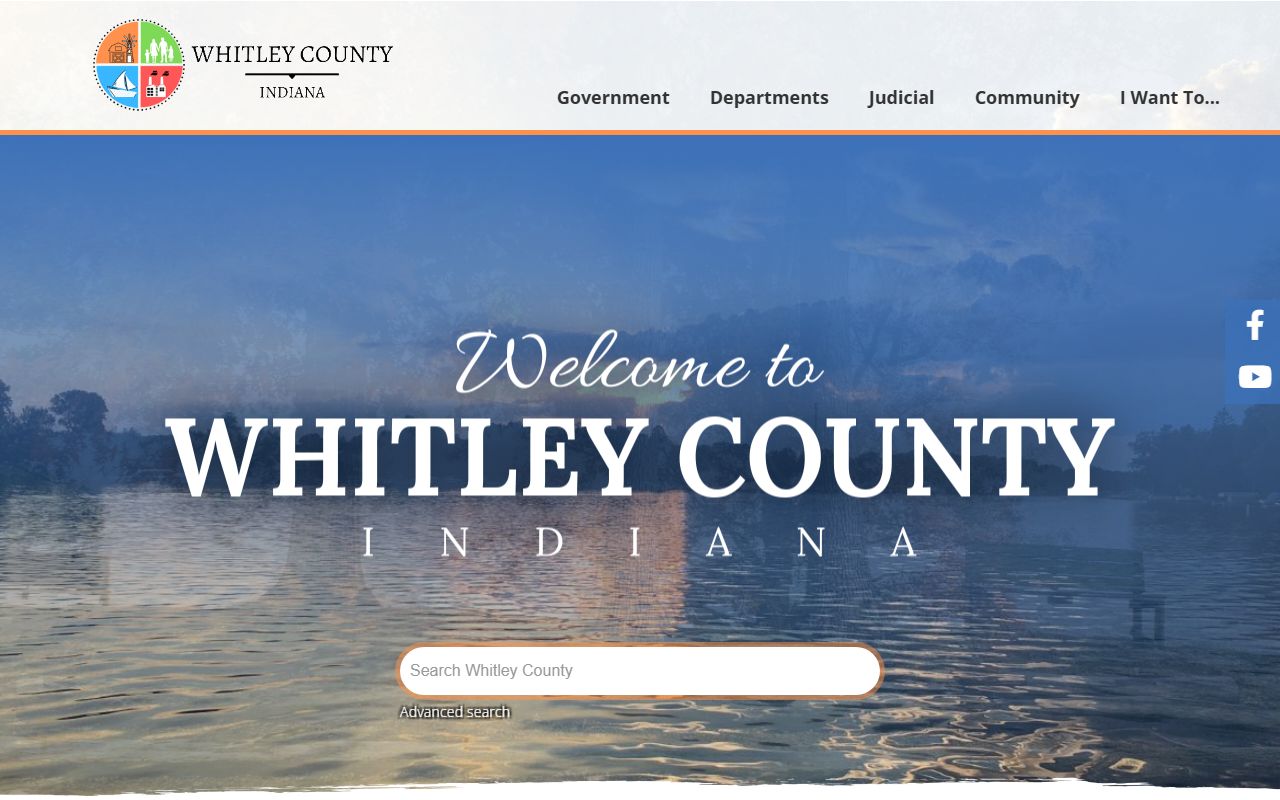 Whitley County government website for civil court records in Columbia City